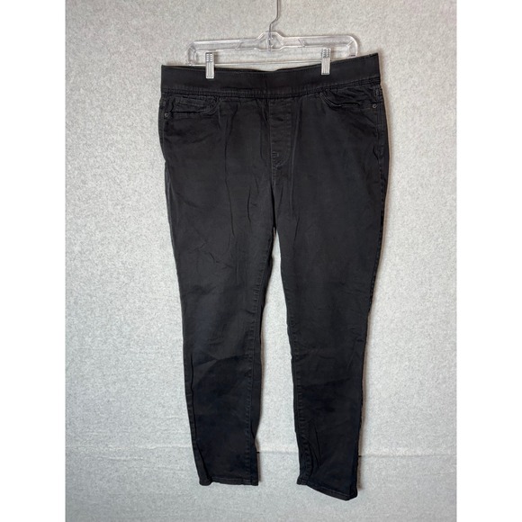 Levi's‎ Jeggings Women's 14 Pull On Knit Denim Black Comfort Stretch - Picture 1 of 13
